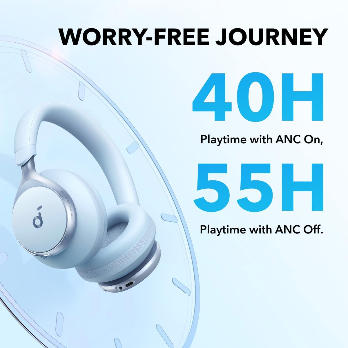 Anker Soundcore Space One Headphone - Blue Anker Soundcore Space One Headphone - Blue